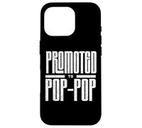 Promosso a Pop Pop New Dad Annuncio per Baby Reveal Custodia per iPhone 16 Pro