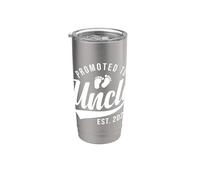 Promosso a Uncle Est 2027 Presto per essere nuovo Tio finalmente Bicchiere termico in acciaio inox doppia parete