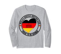 Promosso al Fratello Migliore Tedesco Boy Kid World's Okayest Brother Maglia a Manica