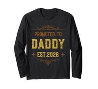 Promosso to Daddy 2026 Camicia Retro New Dad 26 Papa Father Maglia a Manica