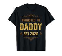 Promosso to Daddy 2026 Camicia Retro New Dad 26 Papa Father Maglietta