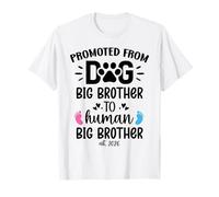 Promoted from Dog Big Brother Human Brother EST 2026 Big Bro Maglietta