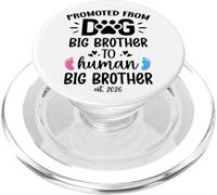 Promoted From Dog Big Brother Human Brother est 2026 Big Bro PopSockets PopGrip per MagSafe