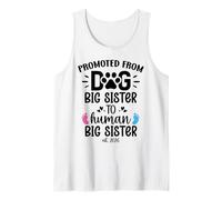 Promoted from Dog Big Sister Human Sister EST 2026 Big Sis Canotta