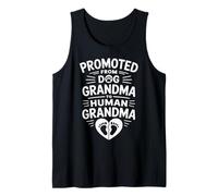 Promoted from Dog Grandma to Human Grandma Saying Canotta