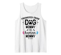 Promoted from Dog Mommy to Human Mommy EST 2026 1st Time Mom Canotta