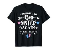 Promoted to Big Sister Again EST 2027 Soon To Be Big Sister Maglietta