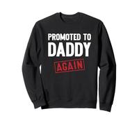 Promoted to Daddy Again Stamp Father's Day Baby Announcement Felpa