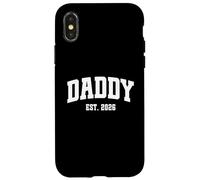 Promoted to Daddy Est. 2026 Father's Day Baby Announcement Custodia per iPhone X/XS