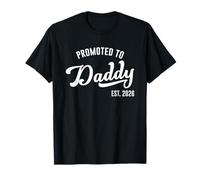 Promoted to Daddy EST. 2026 Father's Day Baby Announcement Maglietta