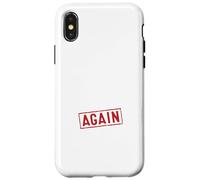 Promoted to Grandpa Again Grandparents Baby Announcement Custodia per iPhone X/XS