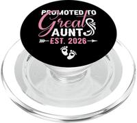 Promoted to Great Aunt Est 2026 Soon To Be Great Aunt 2026 PopSockets PopGrip per MagSafe