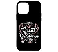 Promoted to Great Grandma Est. 2025 Pregnancy Reveal Custodia per iPhone 12 mini