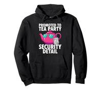 Promoted To Tea Party Security Detail Funny Dad Felpa con Cappuccio