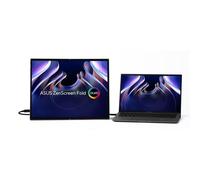 ASUS ZenScreen Fold MQ17QH Monitor Portatile 17,3", Quad HD OLED (2560x1920), HDMI, Due USB-C, Supporto Pieghevole Integrato, 100% DCI-P3, Argento