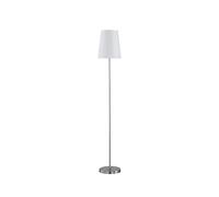 Promozione by WOFI - Lampada da terra serie Fynn; 150 cm; diametro 25 cm; metallo; 60W; E27, 25 x 25 x 150 cm, bianco, E27 60 wattsW, metallo;tessuto