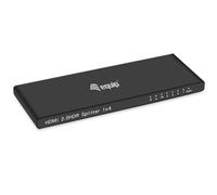Equip Ultra Slim 4 Ports Hdmi Splitter Nero