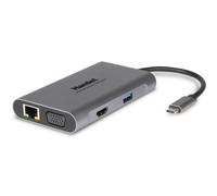 Hamlet Replicatore di Porte per Notebook Cablato USB Type-C Grigio - HDKC-PD400V