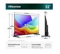 PROMOZIONE Hisense 32 A59S QLED FHD SMART VIDAA Cod. 32A59S