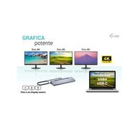 PROMOZIONE I-tec USB-C METAL 4K 3X DISPLAY + PD 100W Cod. C31FLAT2PDPRO