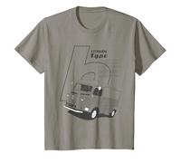 Promozione per Bambini con Vista Frontale del Furgone Francese retrò Citroën Type H Maglietta
