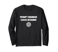 Prompt Engineer Chaos Designer - Ingegneria AI Divertente Maglia a Manica