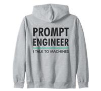 Prompt Engineer Parlo con Le Macchine AI/ML Geek & Nerd Design Felpa con Cappuccio