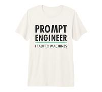 Prompt Engineer Parlo con Le Macchine AI/ML Geek & Nerd Design Maglietta Premium