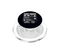 Prompt Ingegnere AI Tech Humor Sarcastico Etichetta Avvertimento PopSockets PopGrip per MagSafe
