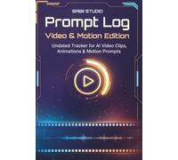 Prompt Log - Video & Motion Edition: Undated Tracker for AI Video Clips, Animations & Motion Prompts.