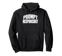 Prompt Responsabilmente AI Developer Prompt Engineer Felpa con Cappuccio