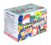 Prompta 400 carte di conversazione per colleghi, divertente gioco di squadra rompighiaccio 2 in 1 per il lavoro, 6,3 x 4,4 cm, carte domande per conoscere i tuoi colleghi e migliorare le dinamiche di