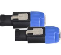 Pronomic AD-JFSPM Adattatore jack da 6,3 mm female/compatibile Speakon male - 4 poli - precablato & pronto all'uso - costruzione robusta - scocca in metallo resistente agli urti