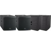 Pronomic C-118SA Subwoofer Attivo + Copertura Set 2x, 800 Watt (RMS)