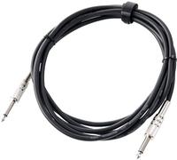 Pronomic Cavo Strumento 3m Jack nero (cavo per chitarra elettrica, cavo per basso elettrico, jack, mono 6,3 mm, connettori metallici avvitabili)