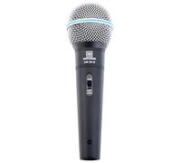 Pronomic DM-58-B Microfono Vocale con Interruttore, Suono potente e caldo | Microfono universale per voce e canto, Particolarmente adatto per DJ, beatbox, ecc., Capsula: dinamica, Peso: 217 g