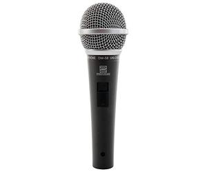 Pronomic DM-58 Microfono Vocale con Interruttore, Capsula: dinamica | Microfono universale per voce e canto, Adatto anche per la ripresa di strumenti, Suono estremamente bilanciato, Peso: 260 g