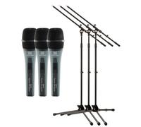 Pronomic DM-59 Microfono + MS-15 Pro Supporto Microfono 3x Starter Set
