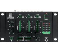 Pronomic DX-26 MKII DJ-Mixer, Mixer DJ a 3 canali, Costruzione robusta | Fader Ultraglide super fluidi da 45mm, Funzione Cue con regolatore di crossfade e volume, Design a rumore estremamente basso
