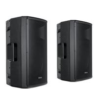 Pronomic E-212 MA Set Stereo - 2 casse attive 2 vie - Potenza: 2x 120 Watt (RMS) - Woofer 12" + Driver a compressione 1,0" - Ricevitore Bluetooth e lettore MP3 con USB/SD - Angolo monitor