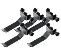 Pronomic HH1 Supporto Cuffie - 5 Supporti per Cuffie per Aste Microfono - In Acciaio - Adatto per Statvi fino a 25 mm di Diametro - Lunghezza: 120 mm - Nero