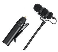 Pronomic MCM-100 Microfono a Condensatore Miniaturizzato per Strumenti (Collo d'oca, Adattatore XLR, Supporti Microfonici opzionali) nero