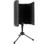 Pronomic MP-40 Micscreen Supporto da Tavolo - Assorbitore & Diffusore Microfono, Regolabile e Pieghevole - Ideale per Podcast, Studio, Registrazione & Streaming - Include Riduttore Filettatura.