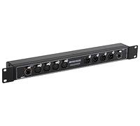 Pronomic NetCore SR-3FM Multicore-Rackbox F/M Parallel - unità rack con 4 prese XLR (female), 4 prese XLR (male) e 2 prese RJ45 - per la trasmissione di segnali analogici o digitali