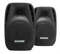 Pronomic PH12 Casse da Palco e Concerto, Casse PA, Cassa PA Mobile per Uso in Movimento, 160 W RMS / 300 W Peak, Woofer 12", Tweeter 34mm, Input & Thru - Compatibile SPK, Coppia di casse passive