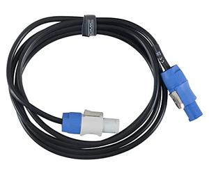 Pronomic Power Twist 2.5 Cavo di Alimentazione - Cavo per alimentare casse attive e proiettori - Connettori compatibili PowerCon - Cavo (H05VV-F) con 3x 1,5 mm² - Lunghezza: 2,5 m - Nero