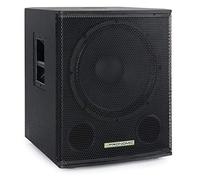 Pronomic SA-15 SUB Subwoofer Attivo - 1x Speaker da 15" con aperture bass reflex - 600 Watt picco - max. SPL: 124 dB - Flangia 35mm - nero