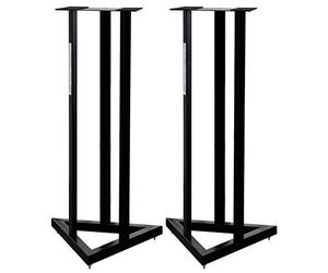 Pronomic SCS-20 Supporto per Casse a Statitivo per Coppia di Monitor | Base pesante a forma triangolare, 3 gambe da stativo, Piedini in gomma regolabili, Dimensioni piattaforma (L x P): 28 x 28 cm