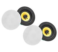 Pronomic Set 2 CLS-540 WH Altoparlanti da Incasso High-End in Tessuto, 2 Vie, Woofer 5,25", Tweeter 0,75", 40/160W RMS/Peak, Equalizer, Crossover, bianco.