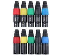 Pronomic connettori XLR femmina maschio 2x5 pezzi colorati